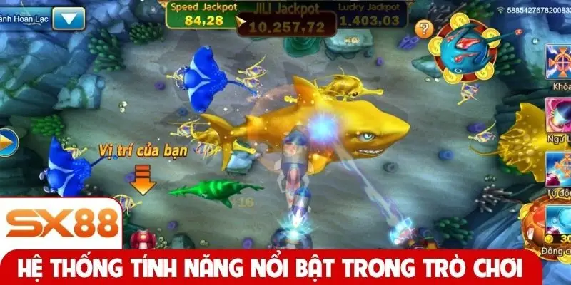 Hệ thống tính năng nổi bật trong trò chơi
