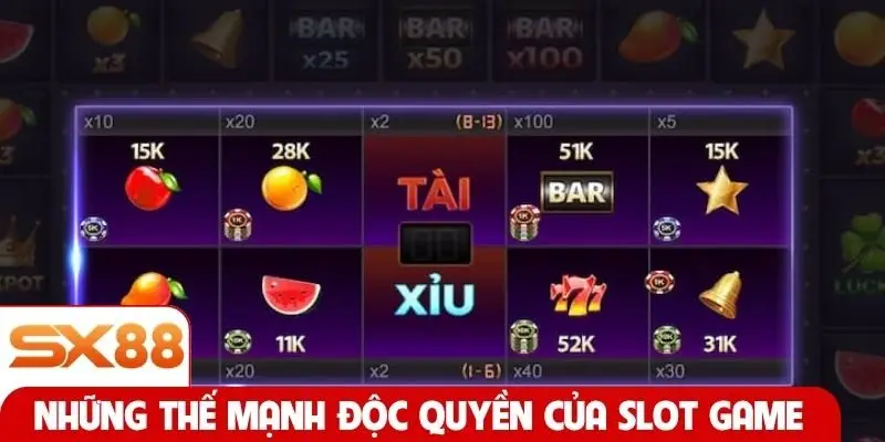 Những thế mạnh độc quyền của slot game