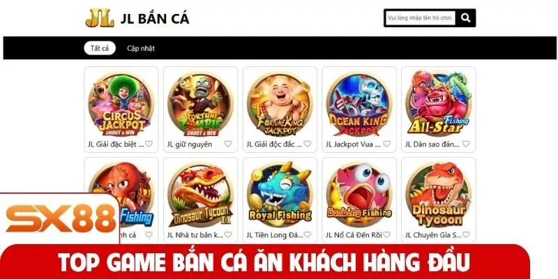 Top game bắn cá ăn khách hàng đầu